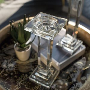Image of CRYSTAL PILLAR CANDLE HOLDER 03