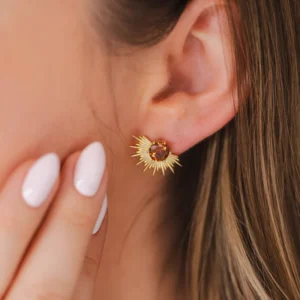 Image of SilverLiningsCollective SolaceEarrings Gold Coffee