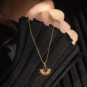 Image of Solace Necklace Limited Edition Coffee Gold 03