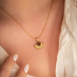 Image of Solace Necklace Limited Edition Coffee Gold 2