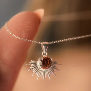 Image of Solace Necklace Limited Edition Coffee Silver 03