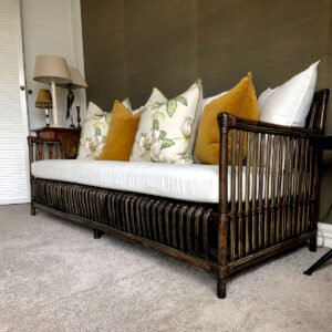 Image of Walnut Rattan 3 Seater Sofas