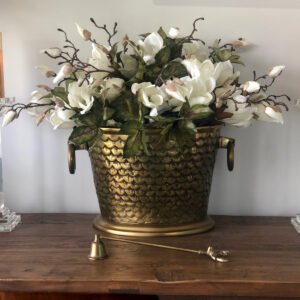 brass vase