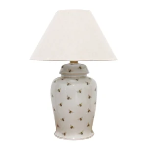 Image of Hand Painted Ceramic Bee Lamp