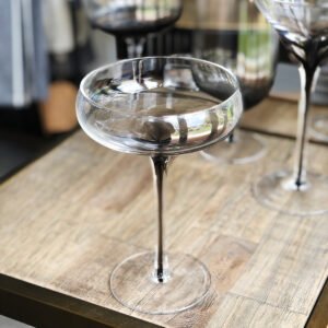 Image of Broste Copenhagen Smoke Classic Cocktail & Champagne Coupe Set/4