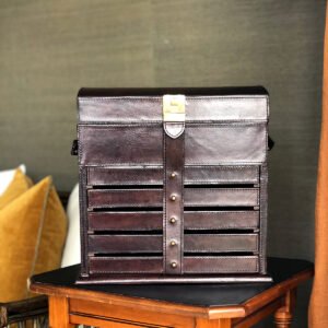Image of leather jewellery box
