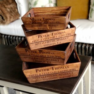 Image of Wooden Garden and Flower Trugs